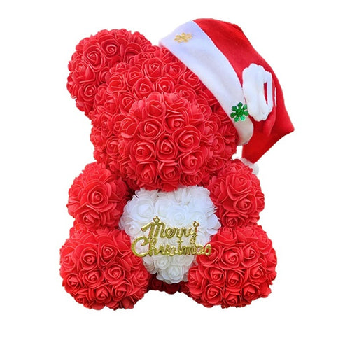 cadeau-femme-ours-teddy-rose-romantique-noel-st-valentin-rouge-xmas